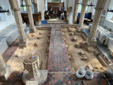 Flooring substructure removed ready for replacement